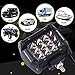 LED Pods, OFFROADTOWN 4'' 72W LED light Bar triple row Spot Beam Cube Work Light Waterproof Driving Light for Off road, UTV, Truck, ATV, SUV, Jeep, 2 Years Warranty