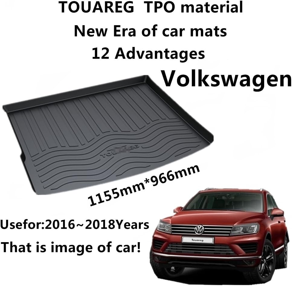 AUNAZZ/Trunk Mat Cover TPO Material Rubber Rear Trunk Cargo Liner Trunk Tray Floor Mat Cover 1 PCS Antibacterial, Waterproof, Odorless