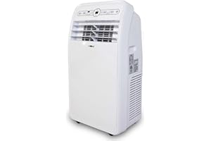 Uhome 12000 BTU Portable Air Conditioner with Heater up to 400 Sq. Ft, Ac Heater Combo Window Unit, Portable AC Unit with Dehumidifier & Fan, Cools & Heats,Remote Control and Window Kit Included,White
