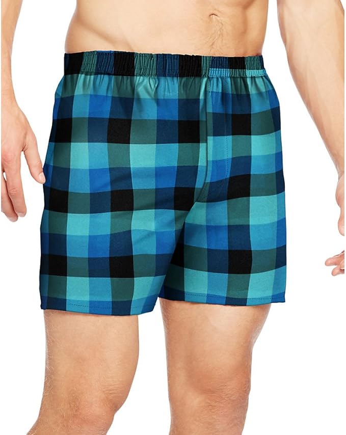 Hanes Ultimate Men's Plaid Boxers 3Pack_Assorted_XL Clothing