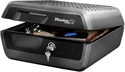 Master Lock Fireproof Waterproof Safe Box 10L 419x193x375mm Key Lock