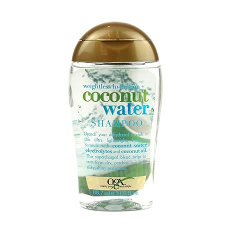 OGX Organix Weightless Hydration + Coconut Water Shampoo 3oz 88.7ml