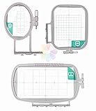 3-Hoop Machine Embroidery Set for Brother