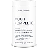 BodyHealth Multi Complete (120 Ct) Daily Multivitamin for Men and Women with Whole Foods, Minerals, Antioxidants, Organic Green Food Concentrates, and Liver Detox Extracts, Non GMO