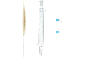 Allihn Condenser with Brush Set, Including Straight & 45° Bent Hose Barbs (one of Each), Borosilicate Glass, 300 mm, 24/40, S