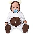 Vollence 18 Inch Lifelike Full Silicone Baby Dolls Reborn Babies Realistic Skin Texture Newborn Toddlers Soft Body Stress Relief Toys - Girl