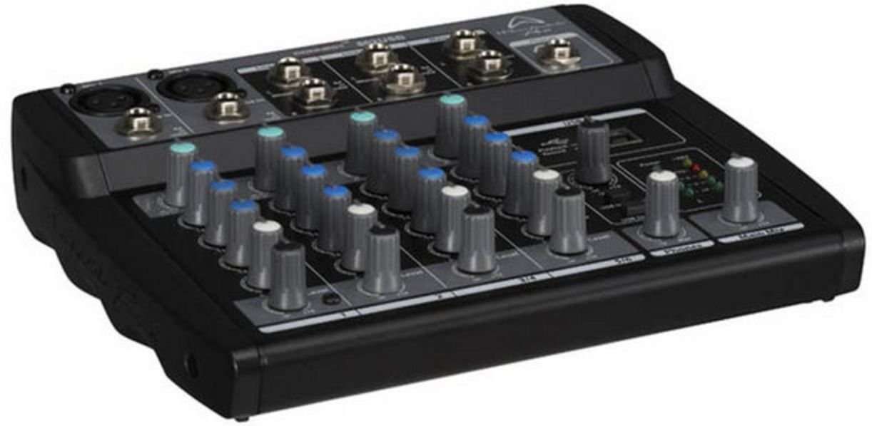 Wharfedale Pro Connect 802 USB Professional 6-Channel Mixer for Karaoke, Studio, Live, etc.