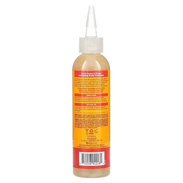 CANTU GUAVA & GINGER SCALP EXFOLIATING PRE-SHAMPOO TREATMENT – 6 FL OZ (PACK OF 2)