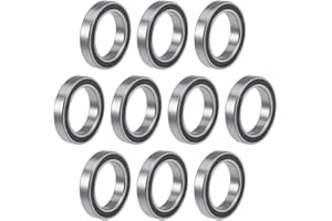 uxcell 6805-2RS Deep Groove Ball Bearings 25mm Inner Dia 37mm OD 7mm Bore Double Sealed Chrome Steel Z2 10pcs