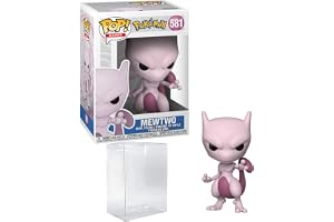 PKM Mewtwo #581 Funko POP! Games Figurine Bundle with HOFSM Protector Case