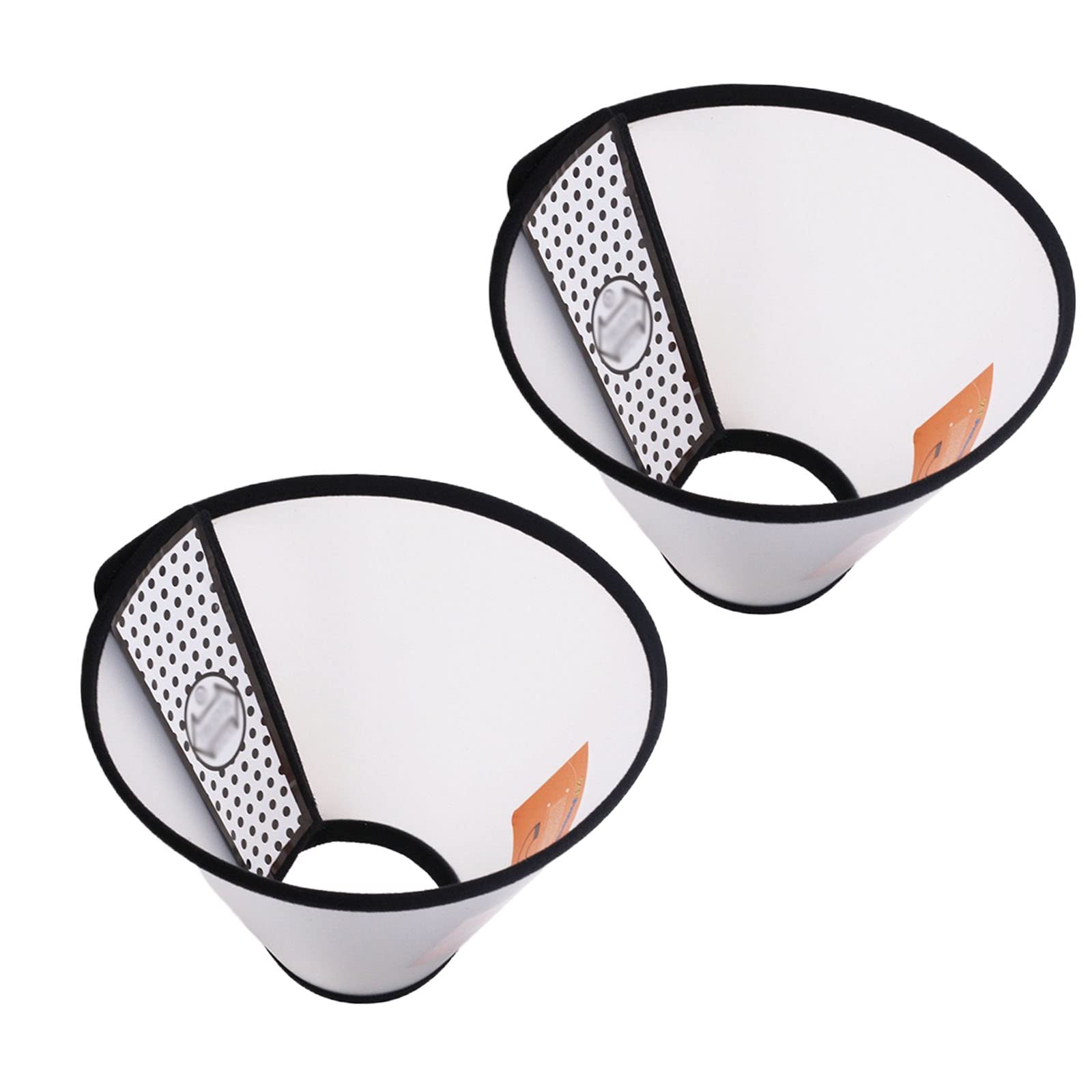 Photo 1 of 2 Pcs Cat Cone Dog Con,Adjustable Recovery Pet Cone,Fits Neck 7-11 inch Adjustable,Plastic Elizabethan Collar for Cats Kitten Small Dog After