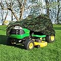 NEH Deluxe Riding Lawn Mower Tractor Cover Fits Decks up to 54" - Camouflage - Water, Mildew, and UV Resistant Storage Cover