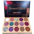 Beauty Glzaed 15 Colors Glitter Make-up Powder Metallic Shimmer Eye Shadow Palette Highly Pigmented Mineral Cosmetic Makeup Eyeshadow
