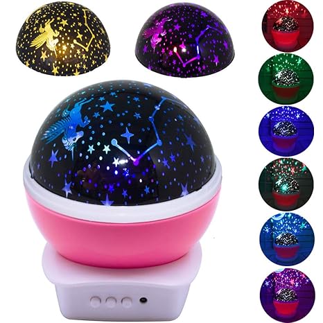 nocturna luz giratoria luna