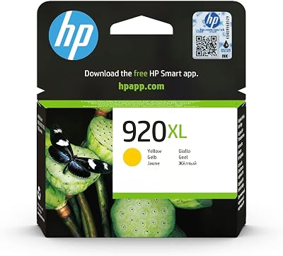 HP 920XL Yellow High Yield Ink Cartridge CD974AE Original Pack of 1