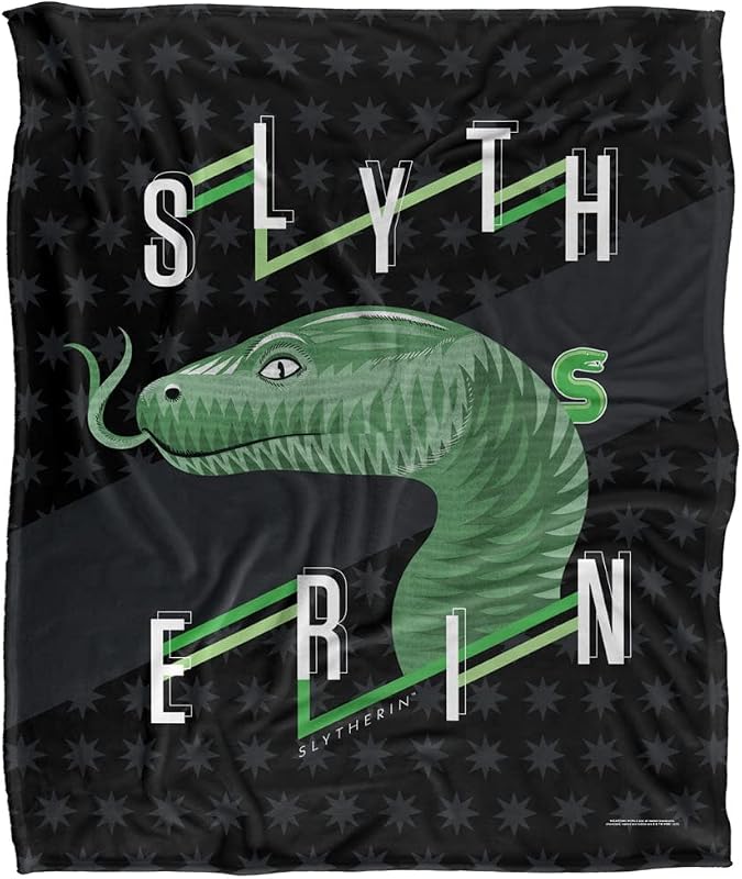 Harry Potter Harry Potter Neo Industries Slytherin Manta súper Suave con Tacto Sedoso – 152 x 127 cm