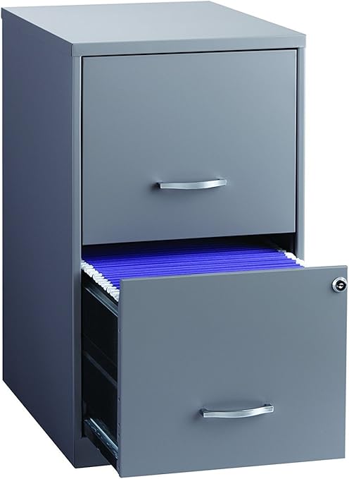 Amazon Com Office Dimensions 18 Deep 2 Drawer Metal File Cabinet