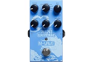 M-VAVE Mini Universe Guitar Pedal Reverb Innovation Unique Sound 9 Reverb Effects Pedals Pure Digital Dual Power True Bypass