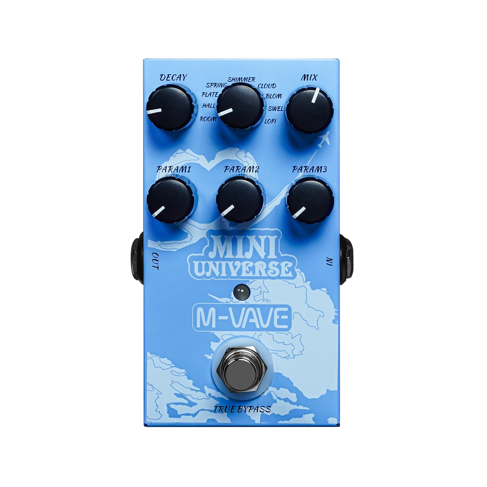 Photo 1 of M-VAVE Guitar Pedal Reverb Innovation Unique Sound 9 Reverb Effects Universe Pedals Pure Digital