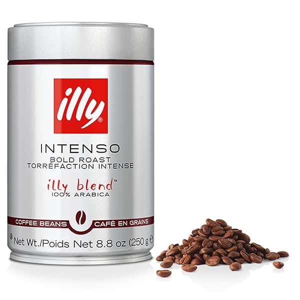 ILLY INTENSO WHOLE BEAN COFFEE, DARK ROAST, INTENSE,...
