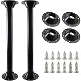 PACEWALKER 27" RV Table Legs and Bases Aluminum RV Table Base Mount Bases and Legs,RV Dinette Pedestal for RV, Boat, Outdoors, Dock, Camper and Deck-2 Set