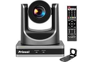 Prisual HDMI PTZ Camera AI Auto-Tracking, 20x Optical Zoom IP USB3.0 PoE HDMI PTZ Camera for Church Services Worship Education Video Conference, PT20X-UL