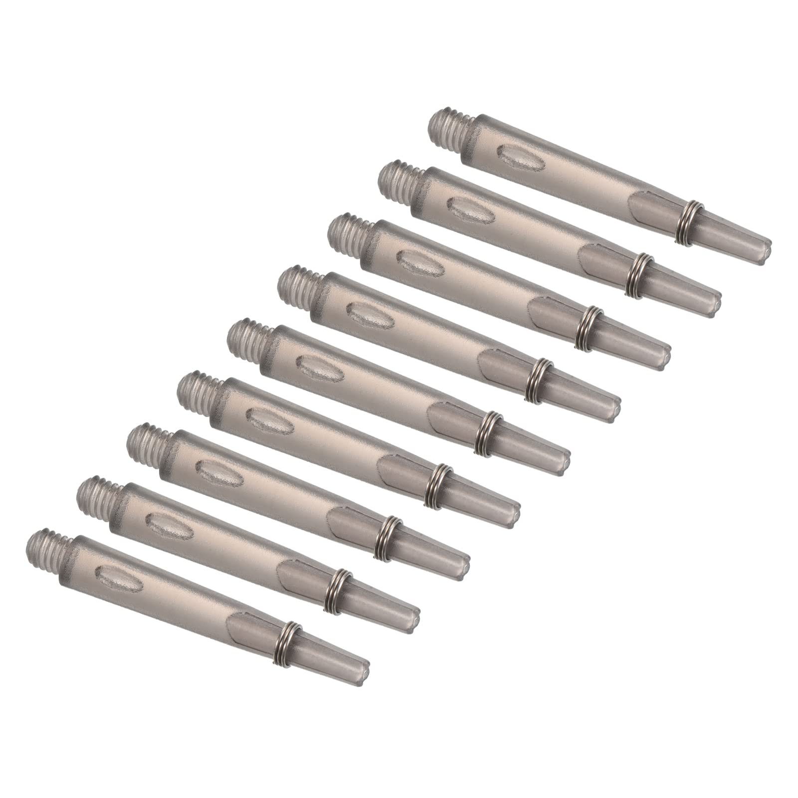 PATIKIL 35mm Dart Shafts, Medium 2BA Thread Plastic Dart Stems Dart Accessories for Steel Tip - 9 Pack (Black)