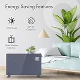 Devola Designer WiFi Glass Panel Heater 2500W with Timer Thermostat Remote view 5