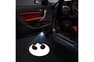 BEBOYS Fit Star Wars Car Door Lights Logo Projector HD Ghost Shadow Welcome Light 2Pcs Car Door Puddle Lights for Star Wars Rebel Alliance Car Accessories (Fit Fanpan)