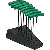 Bondhus 33034 (Set of 8) Star T-Handles, Graduated Lengths, Sizes T9-T40