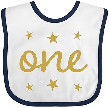 gold baby bib