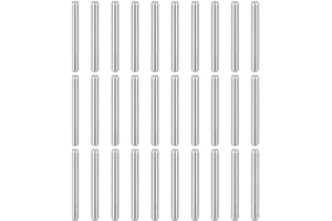 HARFINGTON 50pcs Dowel Pins M1.5(1.5mm) x 16mm 304 Stainless Steel Cylindrical Shelf Support Peg Pin Rod Fasten Elements for Metal Devices Wood Furniture DIY Installation, Silver