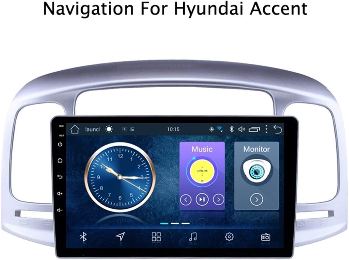 DUMXY Android 8.1 Car Stereo GPS Navigation for Hyundai Accent 2006-2011 9 Inch Capacitive Screen Car Radio Support Screen Mirror Link Steering Wheel Control WiFi Bluetooth 2USB AUX