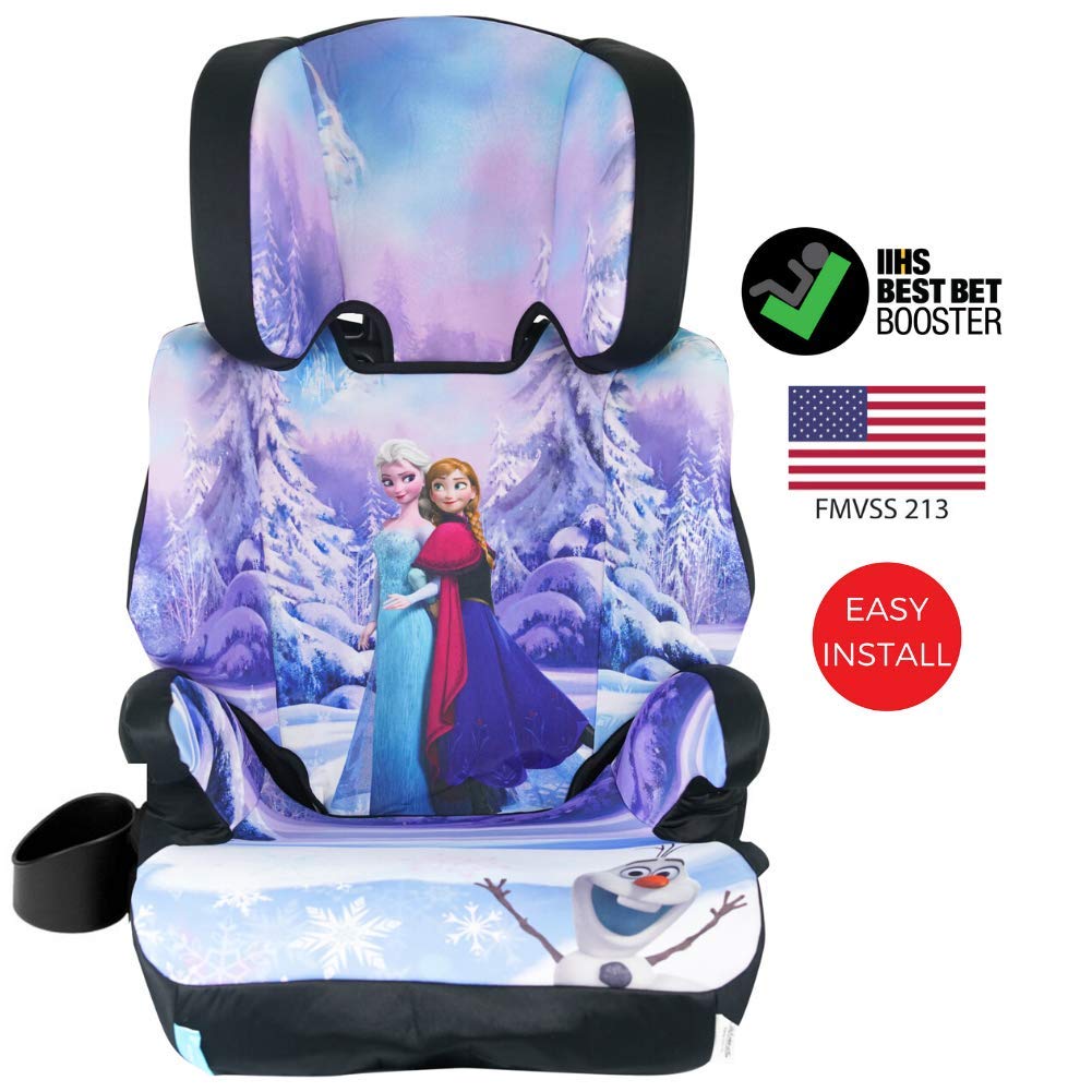 KidsEmbrace High-Back Booster Car Seat, Disney Frozen Elsa and Anna