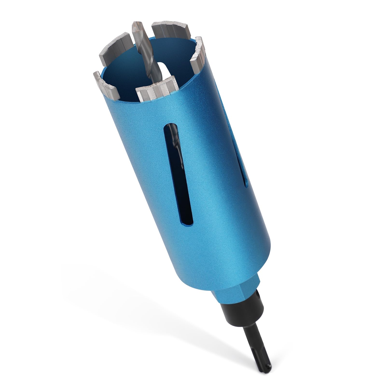 XIIW M22 68mm SDS Plus Alloy Steel Core Drill Bit for Concrete, Granite and Masonry, Wet or Dry Drilling, Laser Welded Turbo Segment, 200mm Length, 68mm Diameter, 5 Segments, 1.2kg, Industrial Style