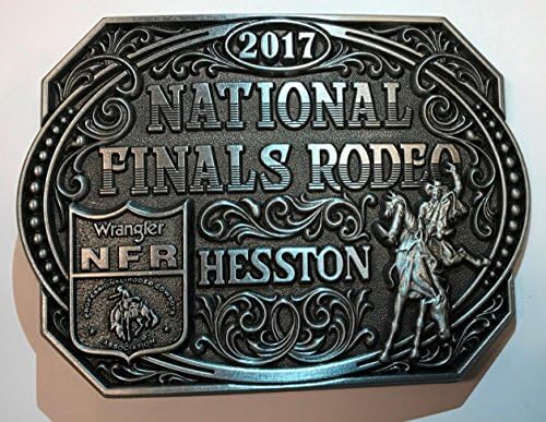 HESSTON 2017 NATIONAL FINALS RODEO NFR ADULT BELT BUCKLE. NEW COWBOY WRANGLER PRORODEO
