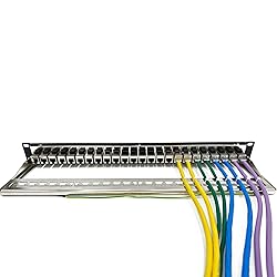 ETS 24-Port CAT6A FTP Shielded 1U Patch Panel