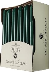 Price's Candles Tapered Green Unscented 50 Count 7 Hour Burn Time view 2