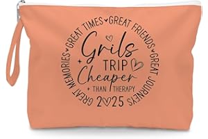 Fokongna Girls Trip Gifts Wet Bag Wet Dry Bag Beach Bag Favors for Swimsuit Toiletry Bag Travel Essentials For Women, Beach Travel Gym Wet Dry Bag for Swimsuit Dirty Clothes Diaper. Orange