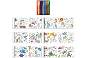 Rouleau de dessin pour enfants, rouleau de papier de coloriage pour enfants, papier de 118 × 13,4 cm pour tout-petits, roulea