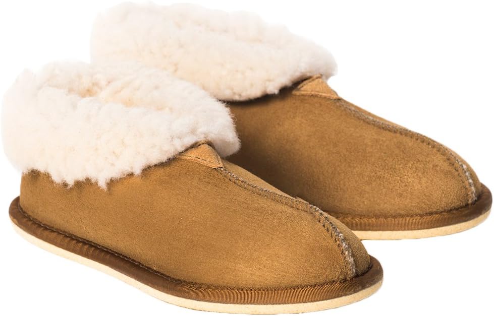 Celtic & Co Womens British Sheepskin Bootee Slippers - Spice - Size 4