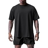 Muscle Killer 1/2pack Mens T Shirt Gym Workout Dry Fit Short Sleeve Athletic Fitness Crew Neck Tee Shirts Casual Loose Fit