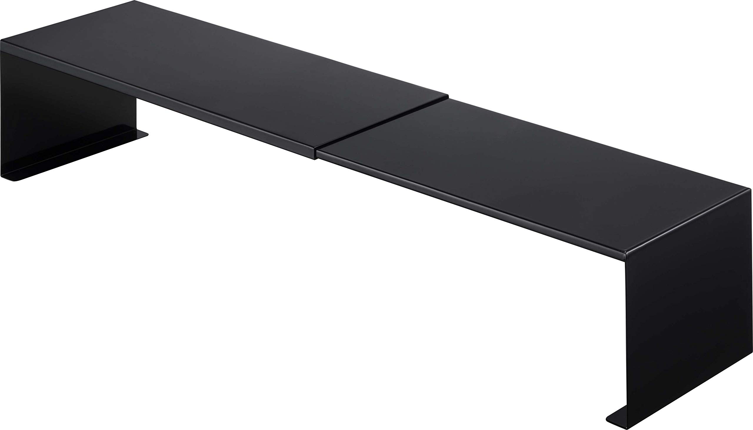 山崎実業(Yamazaki) 伸縮 洗濯機 排水口上 ラック ブラック 約W37～64×D15×H12cm タワー tower 排水ホースを隠せる ホコリ防止 収納スペース 4339商品画像