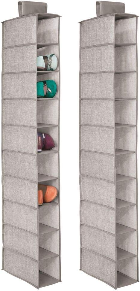 Organizador De Zapatos Para Puerta De Armario Con 6 Bolsillos Extragrandes - Zapatero Colgante De Viaje Transparente Para Zapatos Hombre Mujer (Pack De 2)