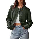 UNCLECAT Womens Cropped Cardigan Sweaters Casual Long Sleeve Crewneck Button Down Knit Outerwear 2025