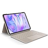 Logitech Combo Touch iPad Pro 11-inch (M4)(2024) Keyboard Case - Detachable Backlit Keyboard with Kickstand, Comfortable Typing, Multi-use Mode - Sand (Renewed)