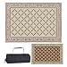 Reversible Mats 119127 Outdoor Patio 9-Feet x 12-Feet, Brown/Beige RV Camping Mat primary