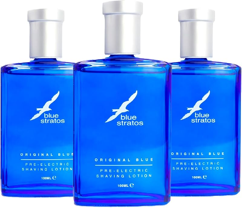 Blue Stratos Pre-Electric Shave Lotion - Cooling Sensation Multi-Pack Brand