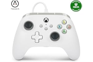 PowerA Wired Controller for Xbox Series X|S - White, gamepad, video game / gaming controller, works with Xbox One