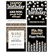 Big Dot of Happiness Adult Happy Birthday - Gold - Birthday Party Gift for Women and Men - Wine Bottle Label Stickers - Set of 4